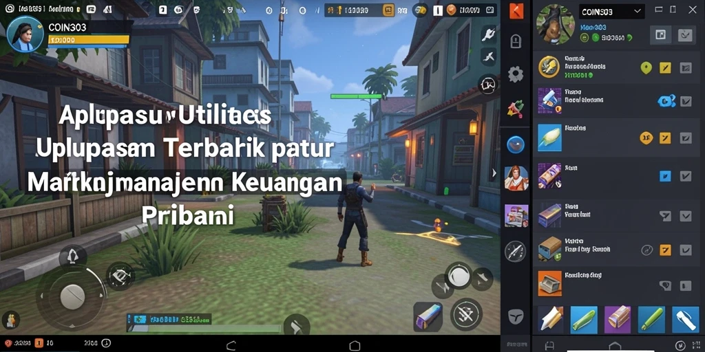 Screenshot COIN303 yang menunjukkan antarmuka utama pengelolaan keuangan.