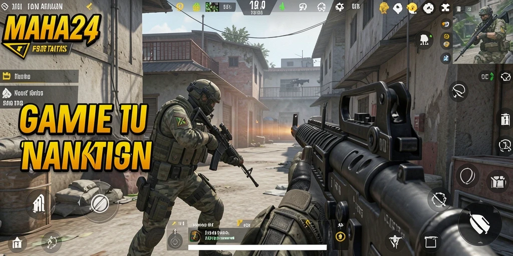 Tampilan gameplay MAHA24 yang intens dan mendebarkan.