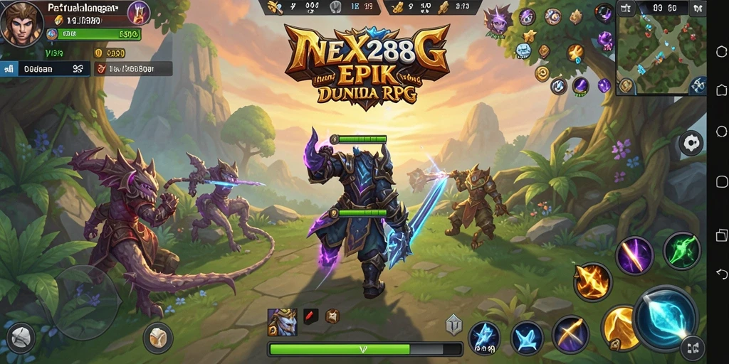 Tampilan gameplay seru dalam dunia RPG yang menakjubkan.