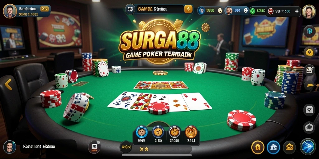 Gameplay Poker SERU di SURGA88 dengan fitur menarik.